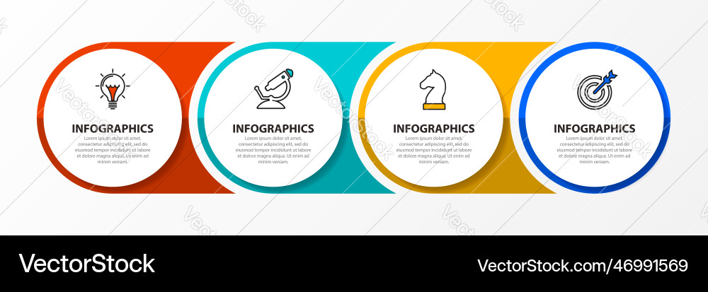 Infographic Design Template kreatives Konzept Infographic Design Template kreatives Konzept vektorbild