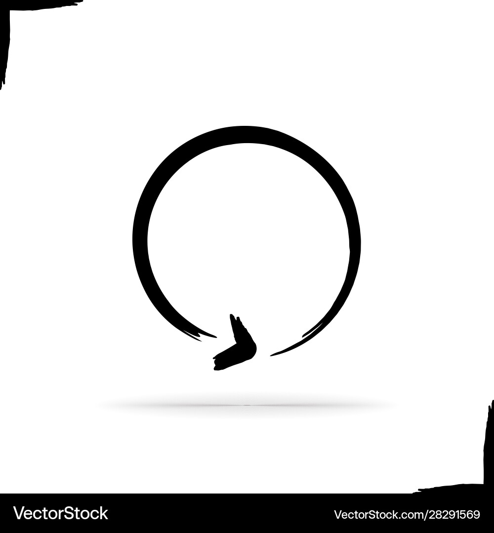 Ink Refresh Arrow Icon vector image