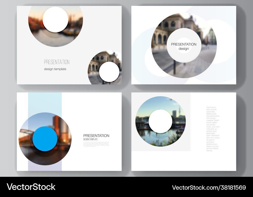 Layout presentation slides design Layout presentation slides design vector image