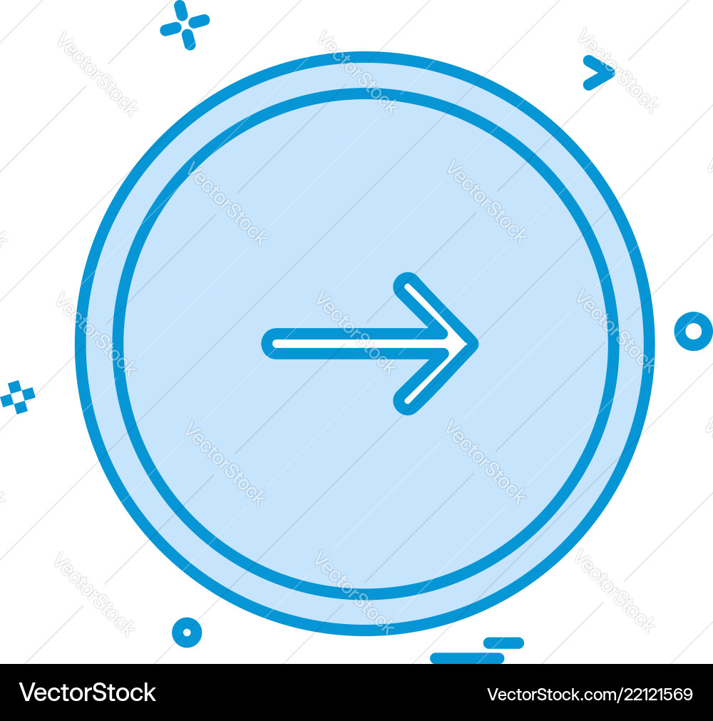 Next button icon design Next button icon design vector image