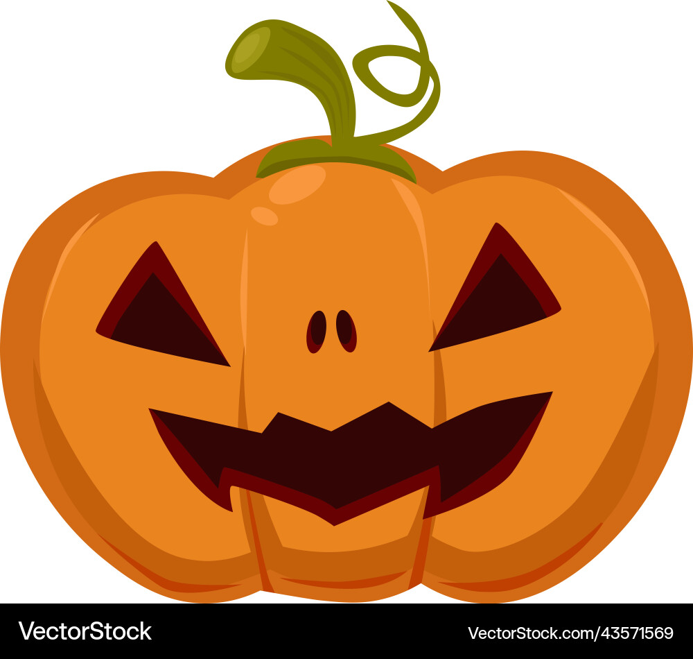 Realistic pumpkin for the holiday halloween Vector Image