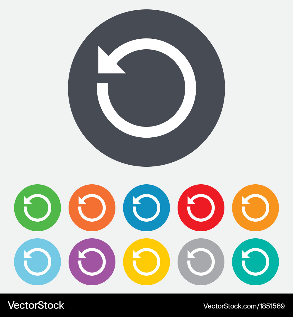 Refresh Loop Icon - Circular Repeat Symbol vektorbild