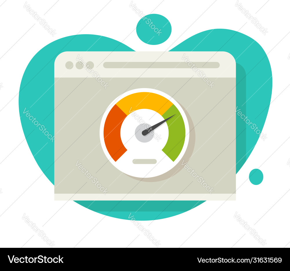 Website Loading Speed Icon vector image