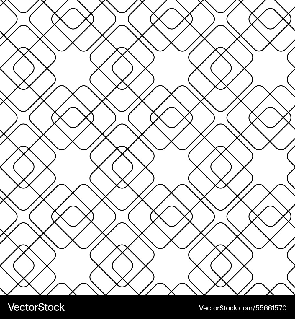 Abstract geometric pattern with square lines Vector Image