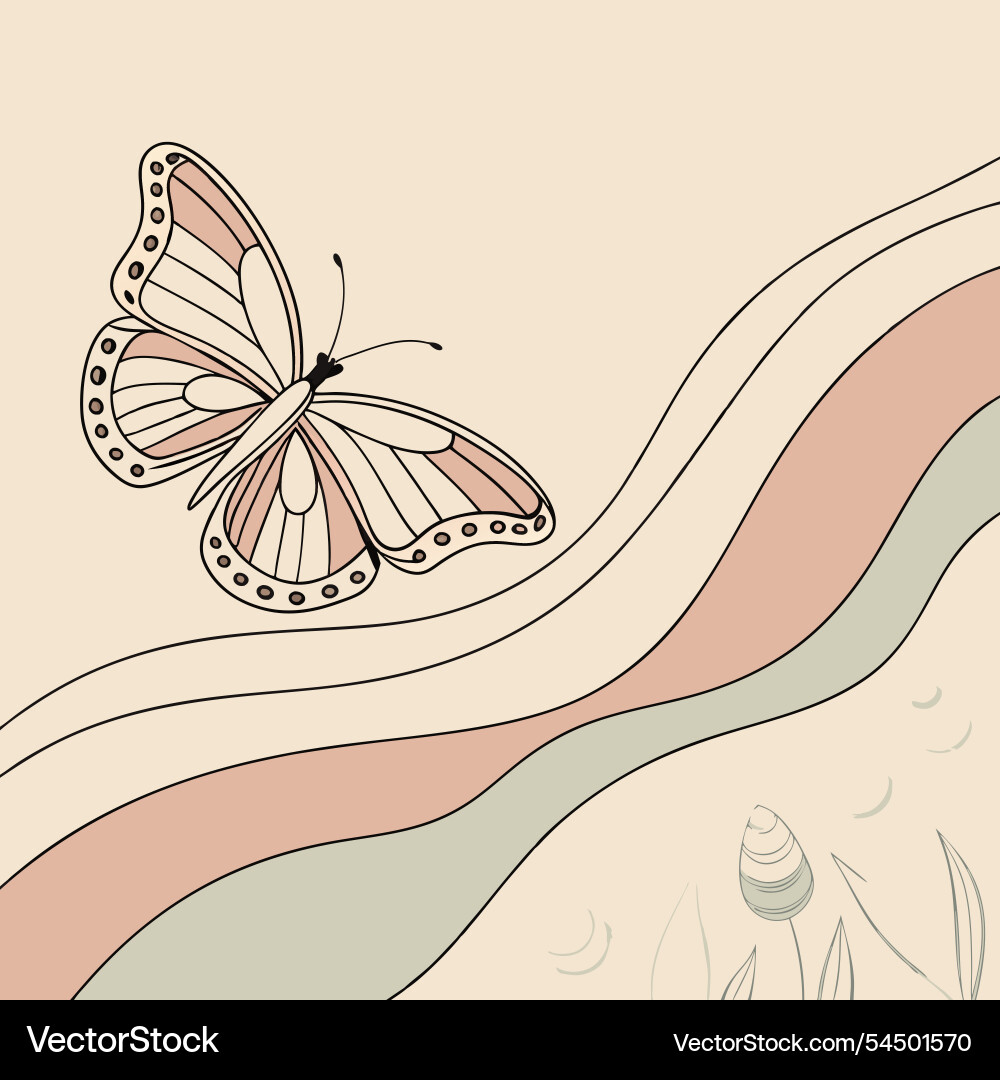Abstract nature background with trees Abstract nature background with trees Vector Image