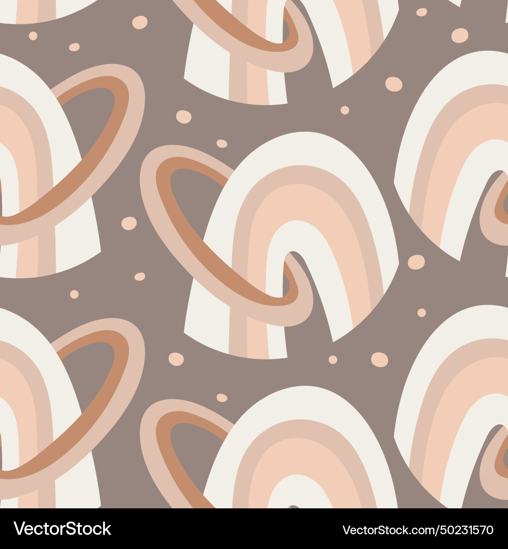 Abstract seamless pattern with rainbow Abstract seamless pattern with rainbow Vector Image