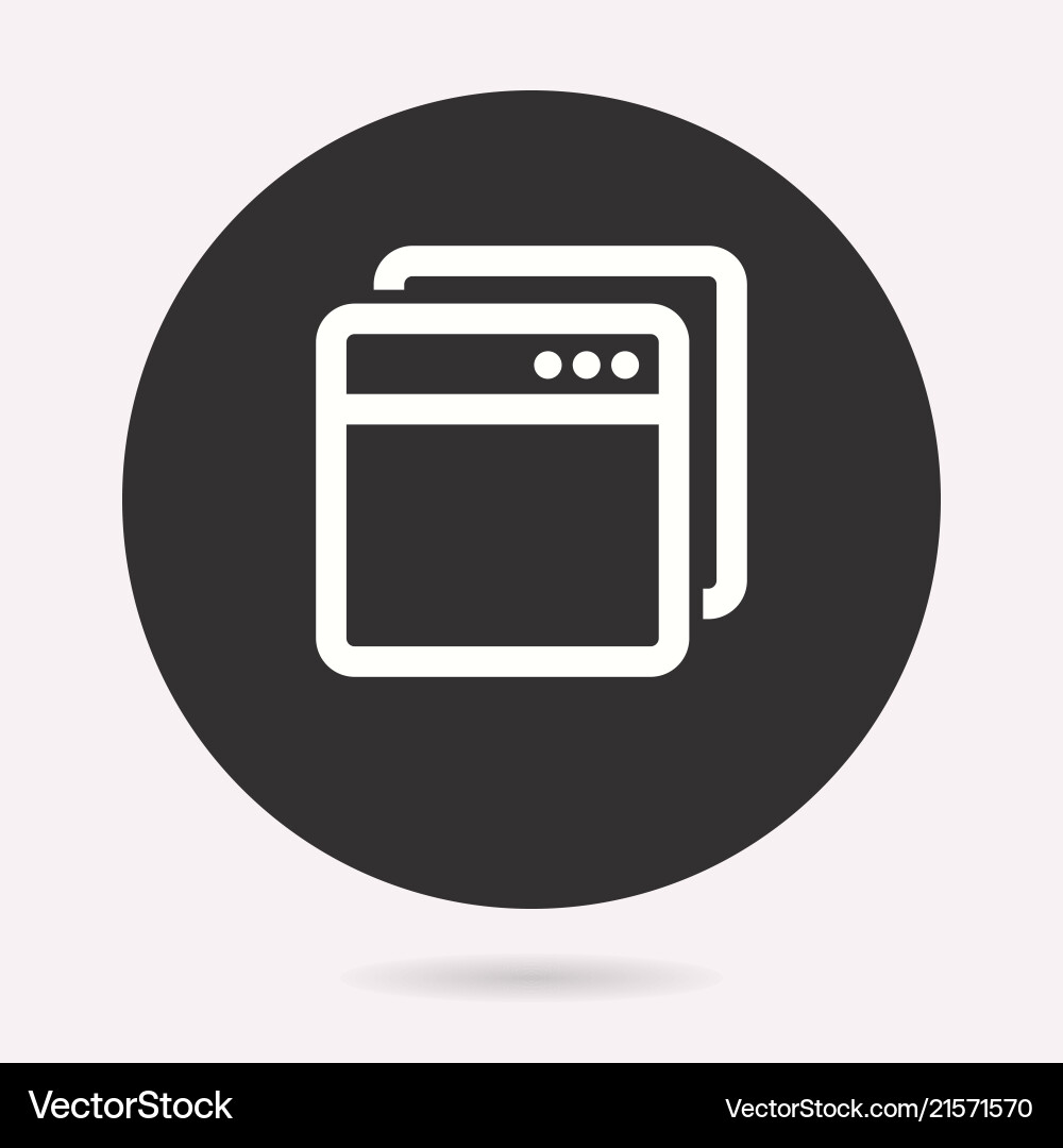 Browser - icon Vector Image