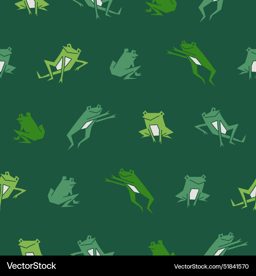 Collection of frog seamless pattern design Collection of frog seamless pattern design vector image