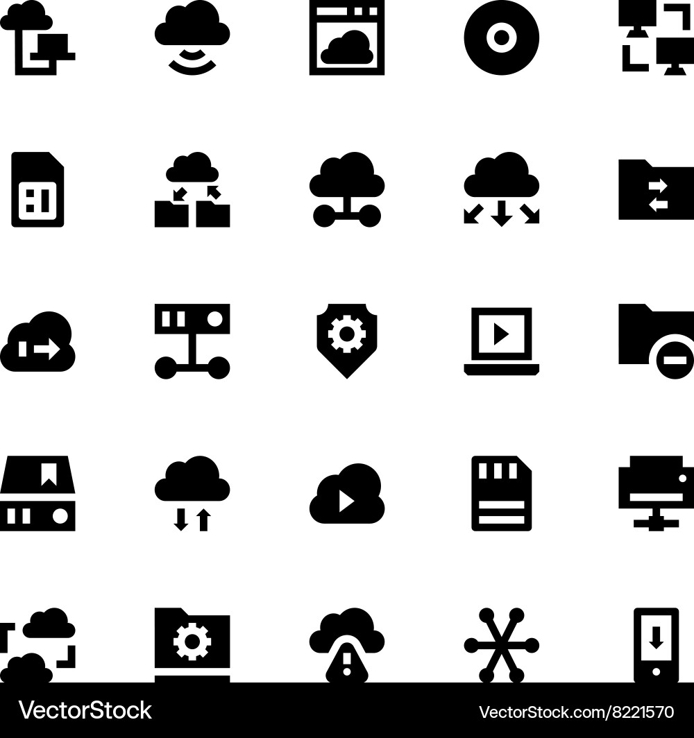 Data storage server and transfer-7 vector image