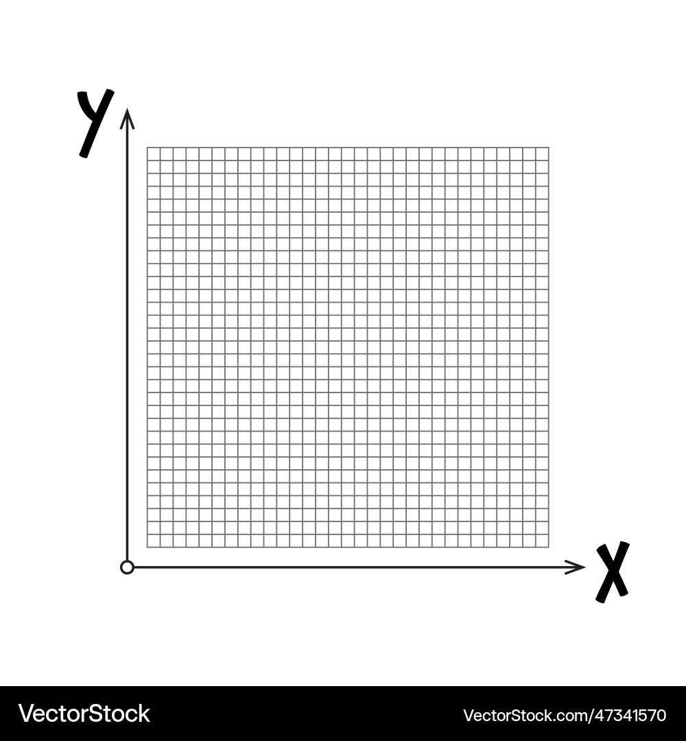 Leerdiagramm mit x- und y-Achsenraster Leerdiagramm mit x- und y-Achsenraster vektorbild