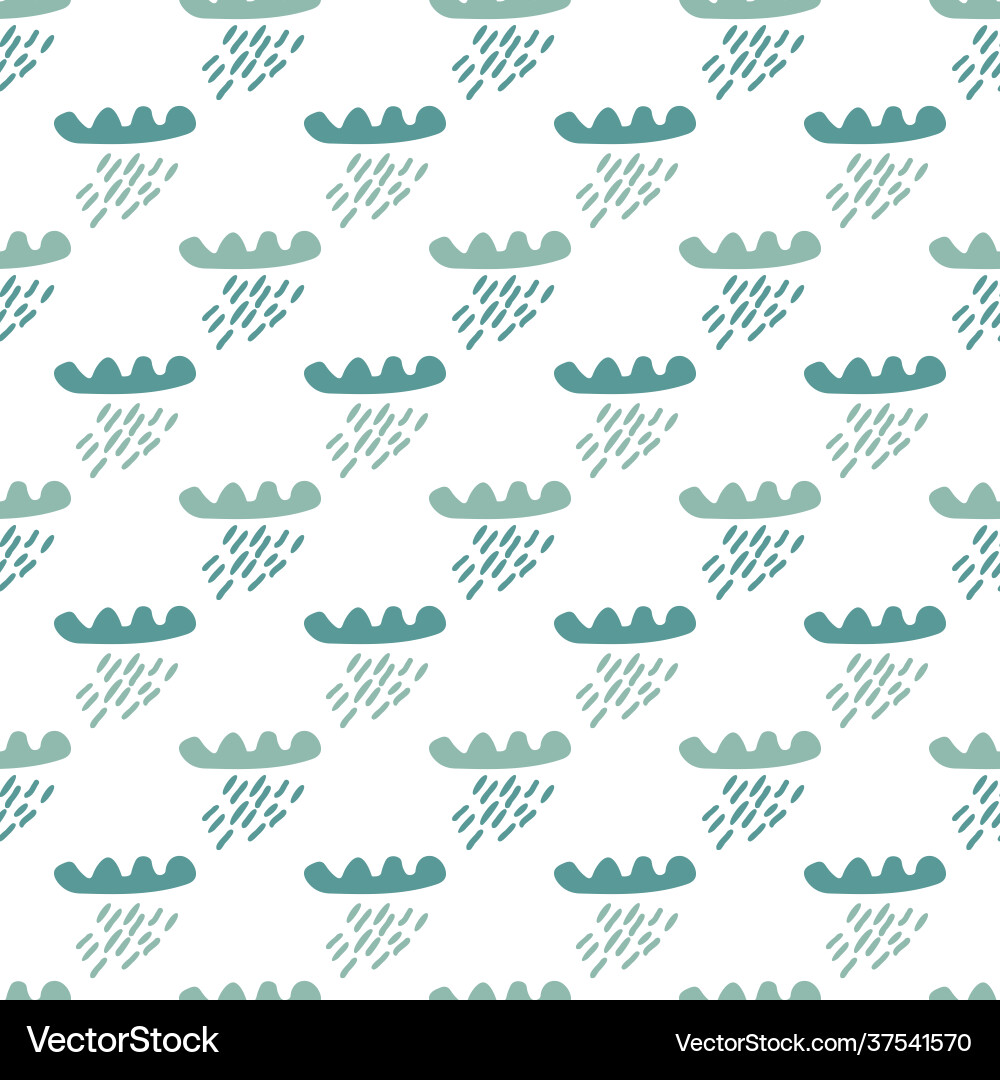 Seamless clouds pattern Vector Image