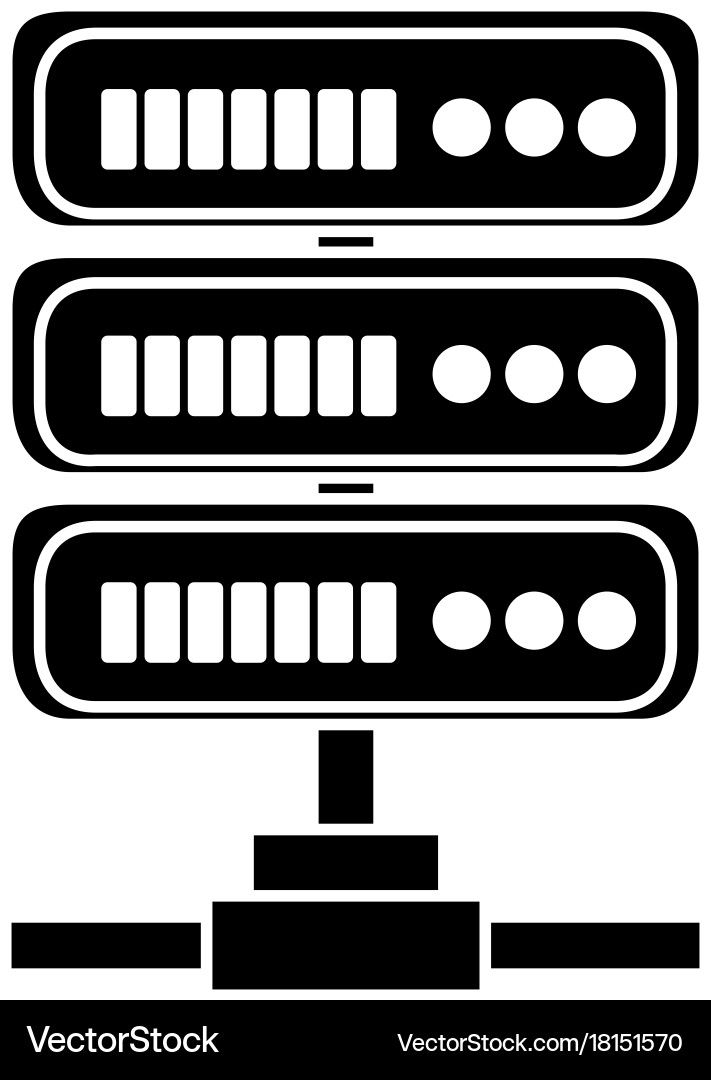 Server data center icon Vector Image