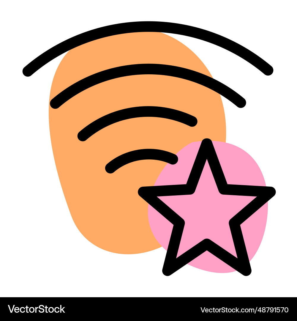 Wireless network used by multiple people vector image
