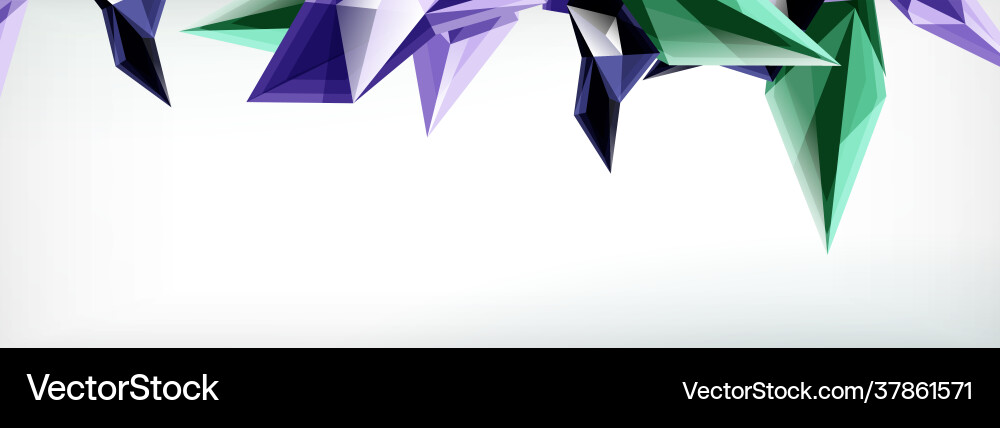 3d triangles and pyramids abstract Vector Image