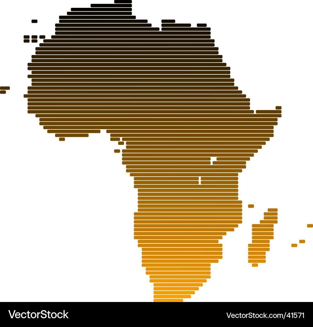 Africa map Royalty Free Vector Image - VectorStock