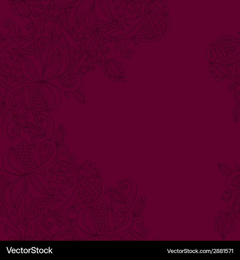 Border with abstract hand-drawn pattern Vector Image