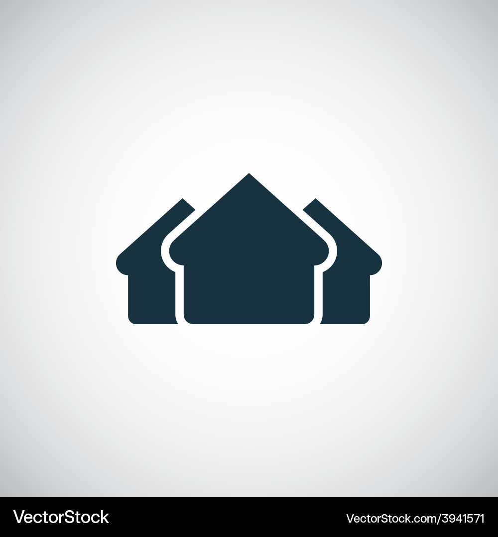 Building Icon - Simple Outline Vector Image