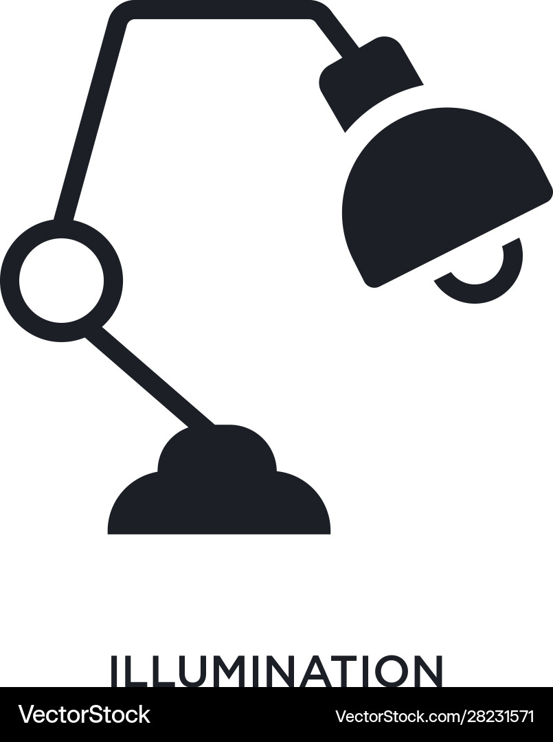 Illumination isolated icon simple element from vector image