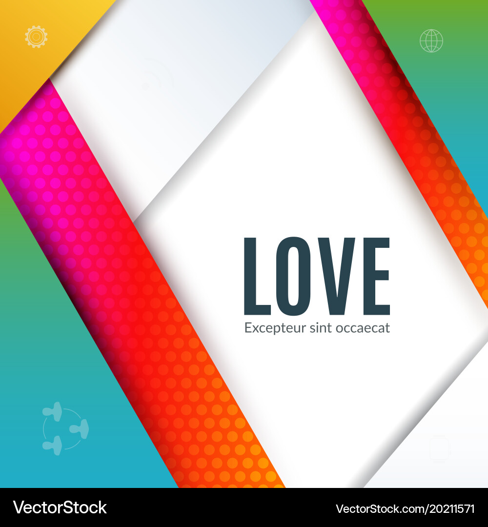 Material design of abstract elements Vector Image