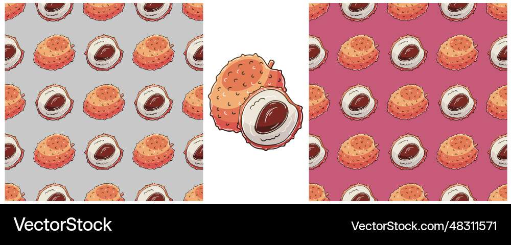 Seamless pattern color set in hand draw style can Seamless pattern color set in hand draw style can Vector Image