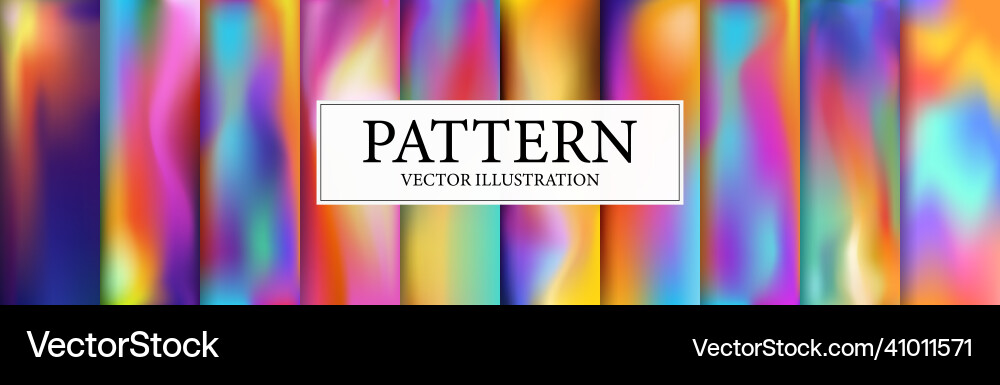 Set of 10 different gradient texture backgrounds Vector Image
