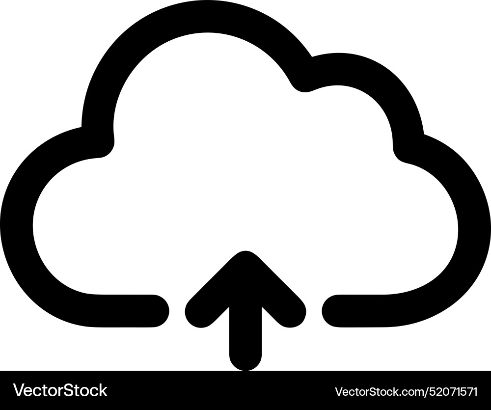 Upload outline icon symbol image Vector Image