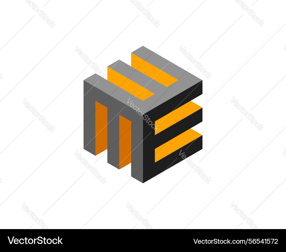 Abstract isometric cube design featuring gray Abstract isometric cube design featuring gray vector image