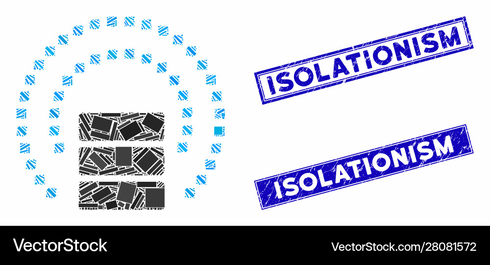 Database sphere shield mosaic and scratched Database sphere shield mosaic and scratched vector image