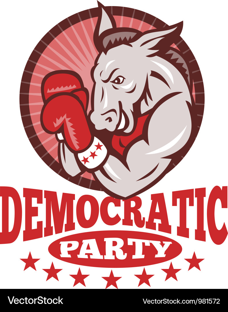 Donkey Boxer Mascot Vector Image