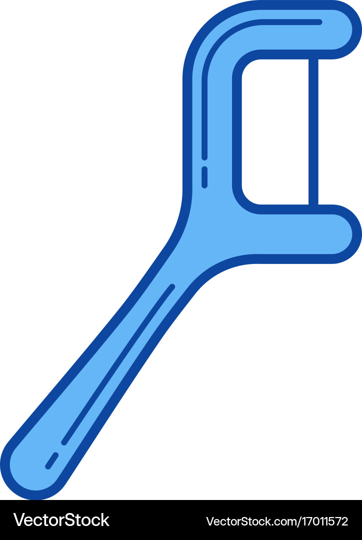 Floss Pick Icon Vector Image