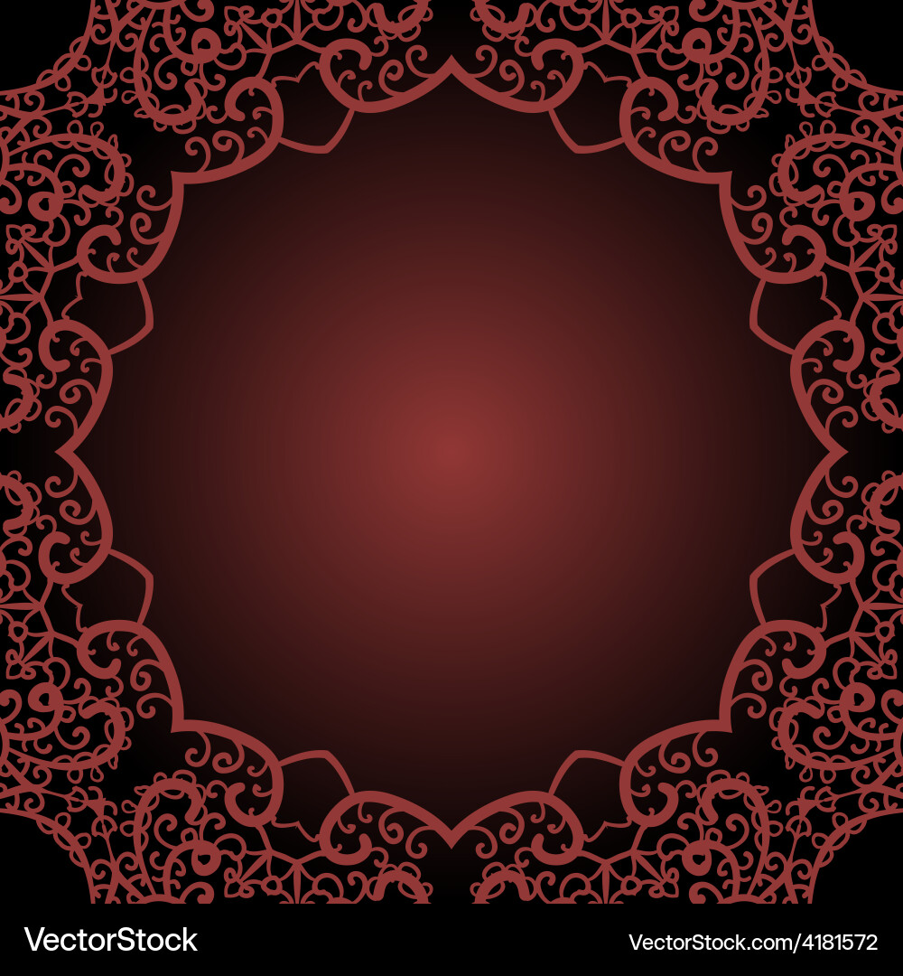 Frame for text in the indian style vector image