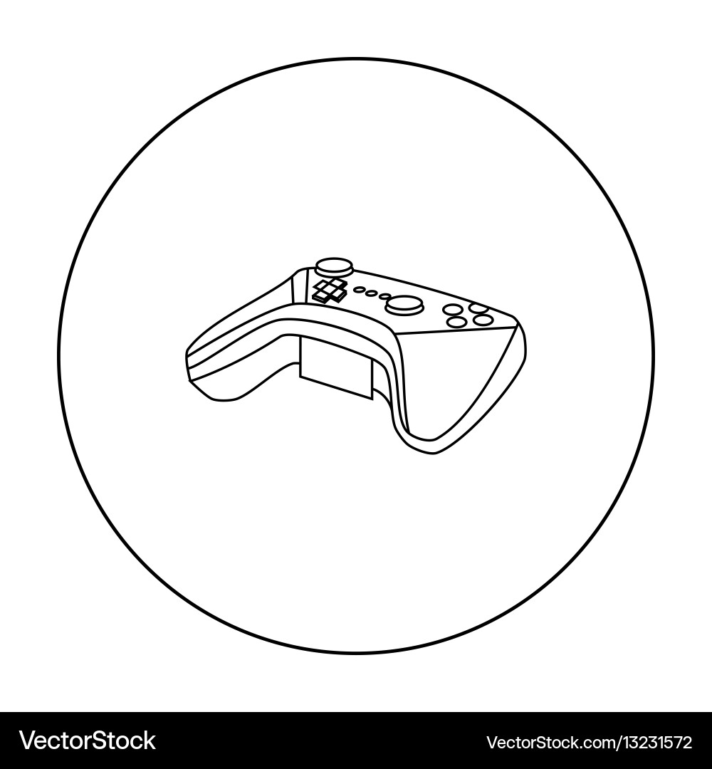 Game controller for the virtual reality icon Vector Image