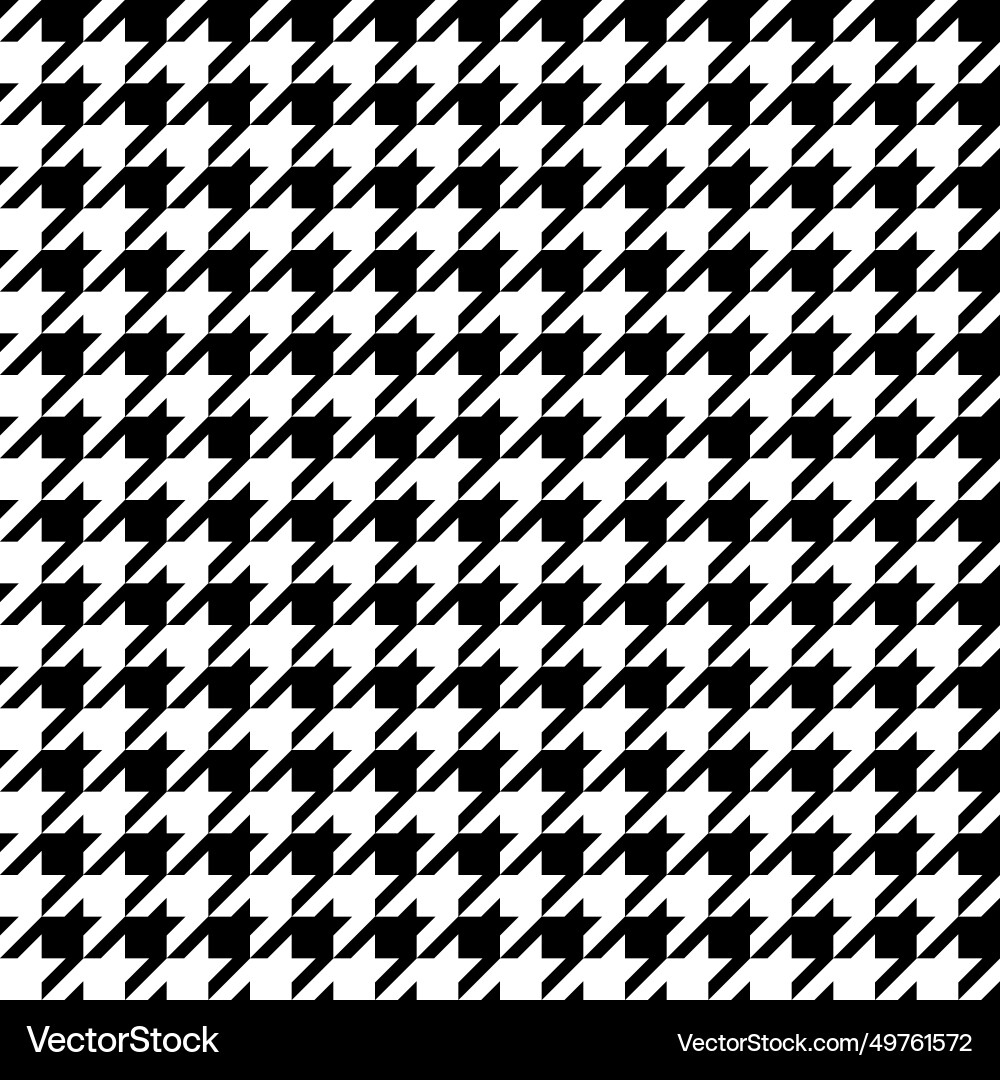 Houndstooth check seamless pattern Vector Image