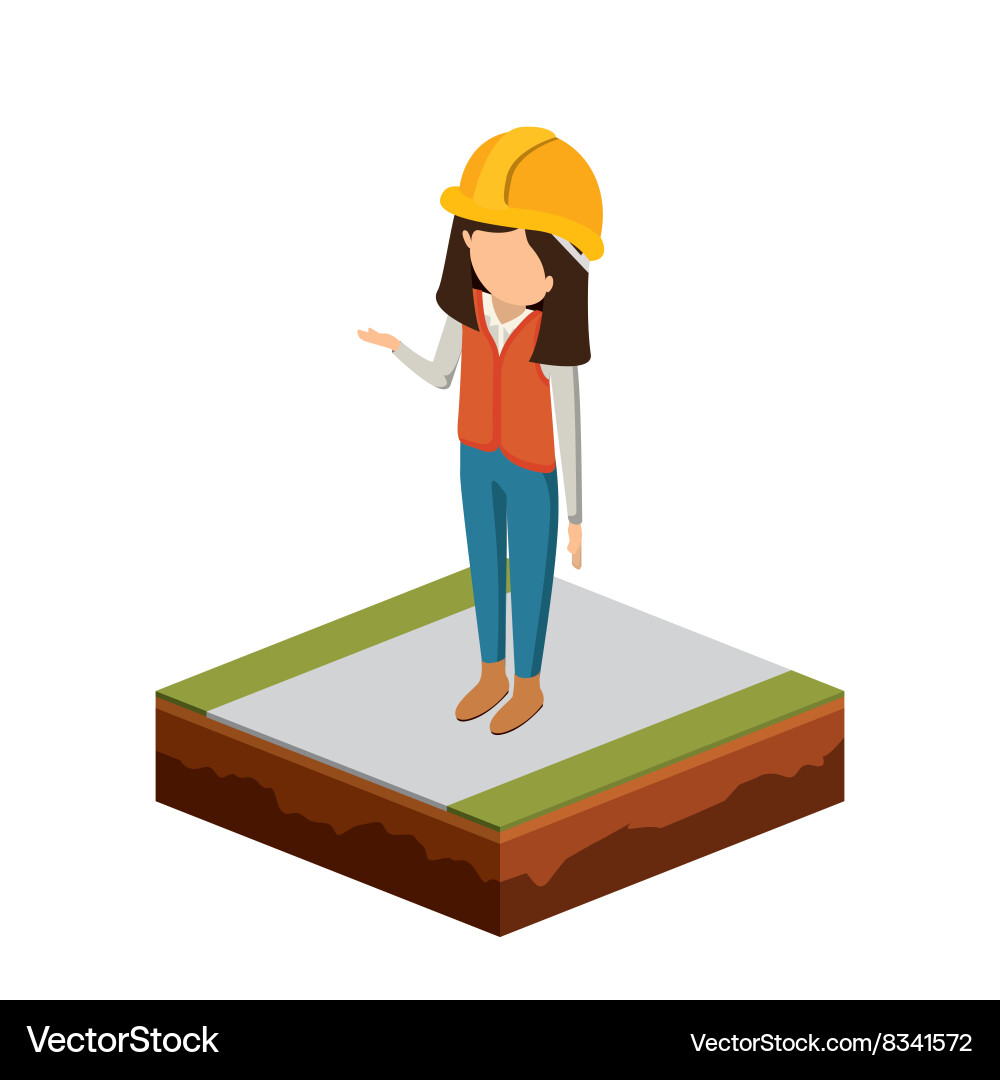 Isometrics builder design Vector Image
