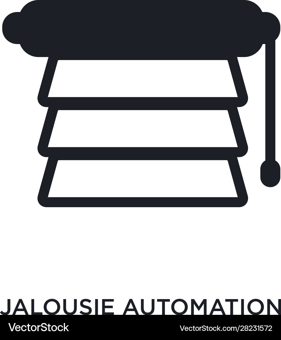 Jalousie automation isolated icon simple element vector image