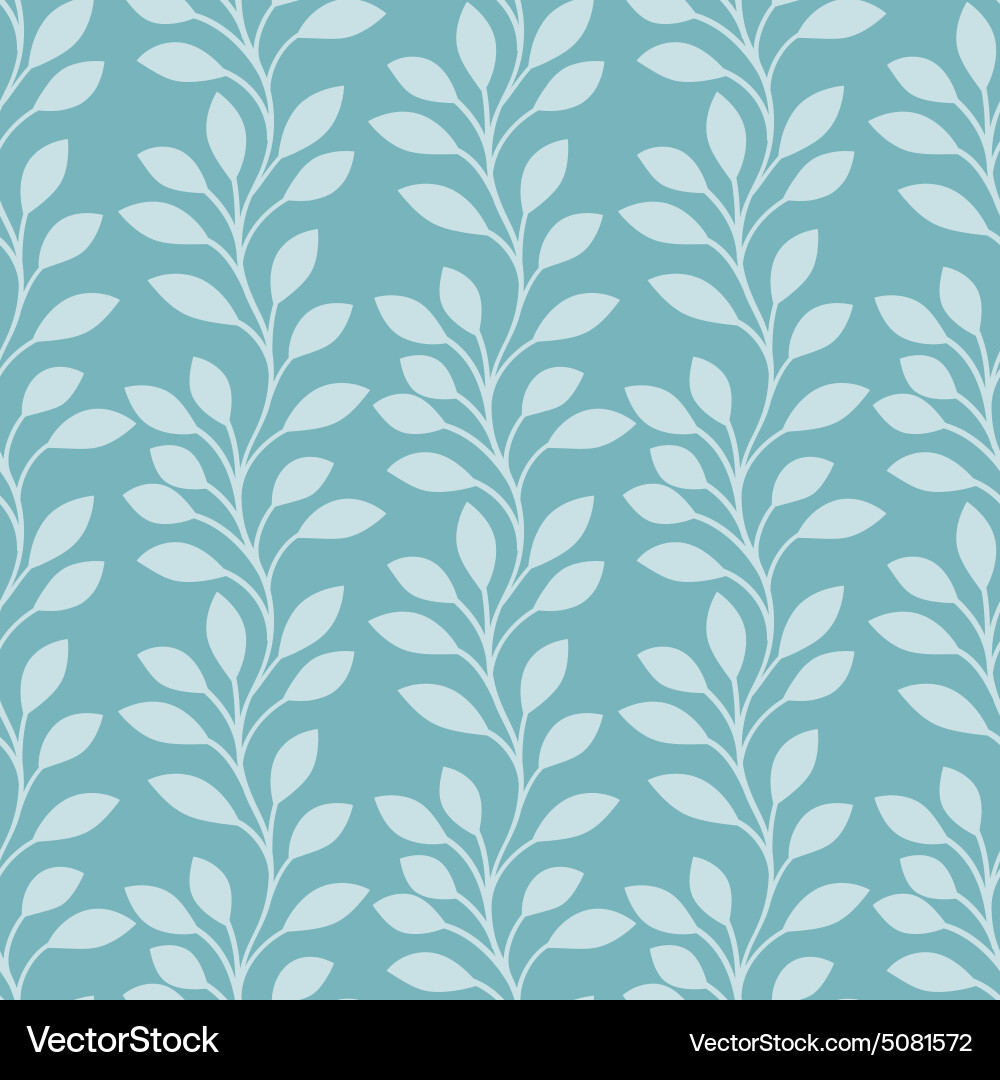 Leaf Pattern Background Vector Image