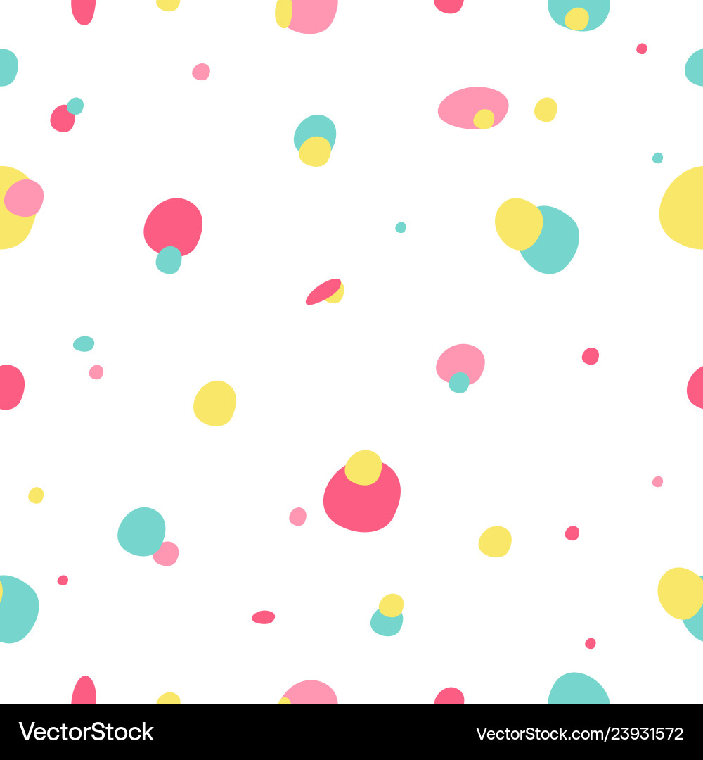 Modern seamless dots doodle pattern Modern seamless dots doodle pattern vector image