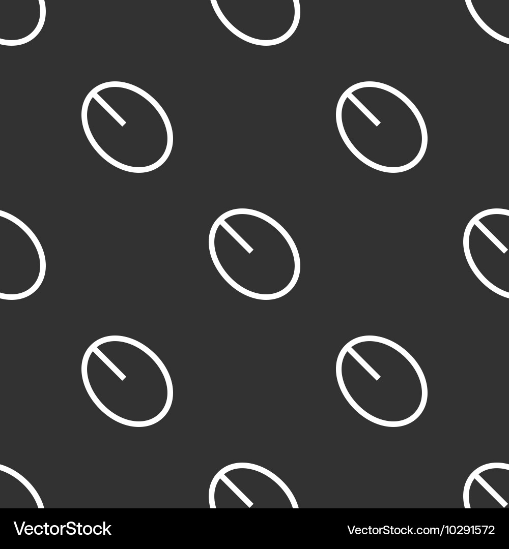 Seamless mouse pattern vector image
