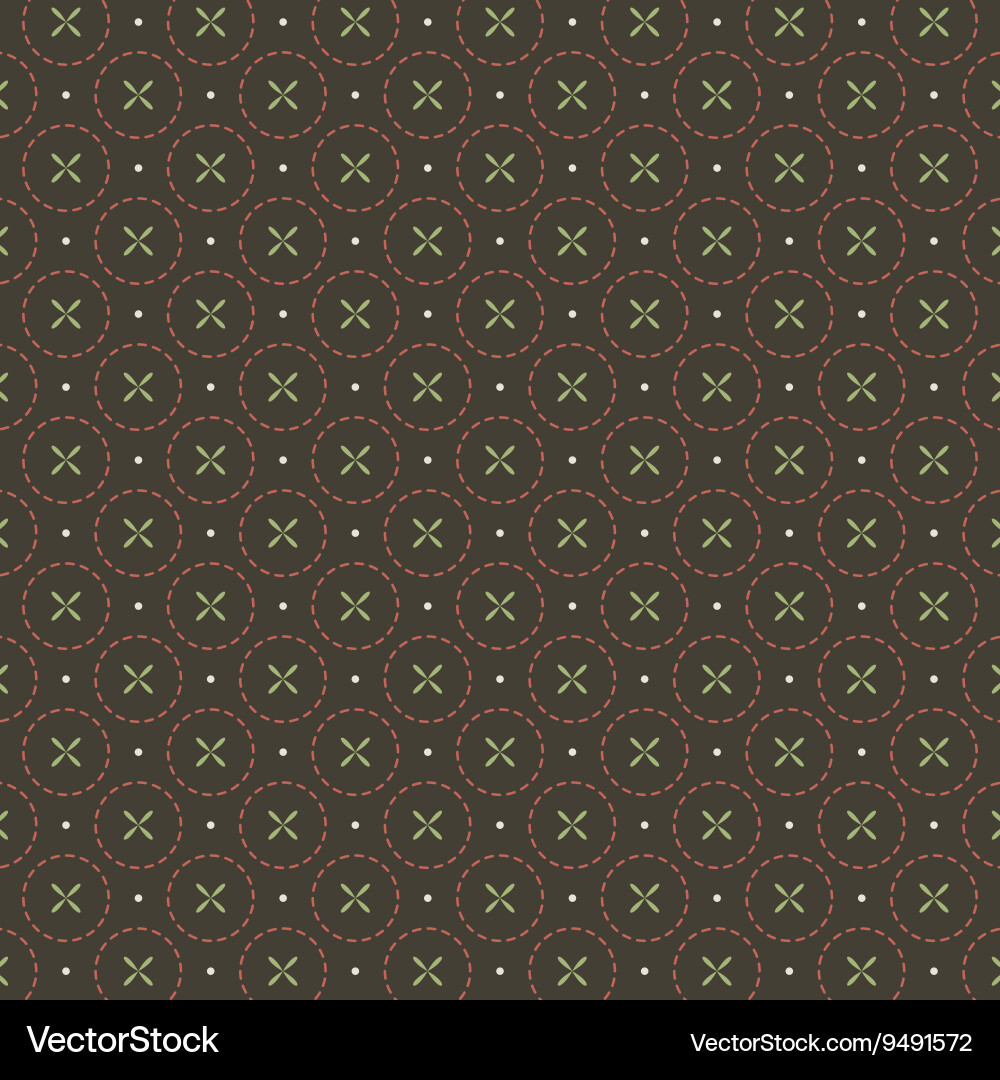 Vintage Botanical Repeating Pattern – Royalty-Free Vector | VectorStock