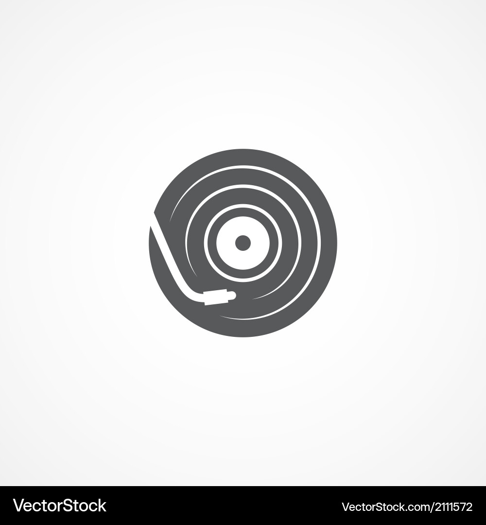 Vinyl Record Icon Vector Image