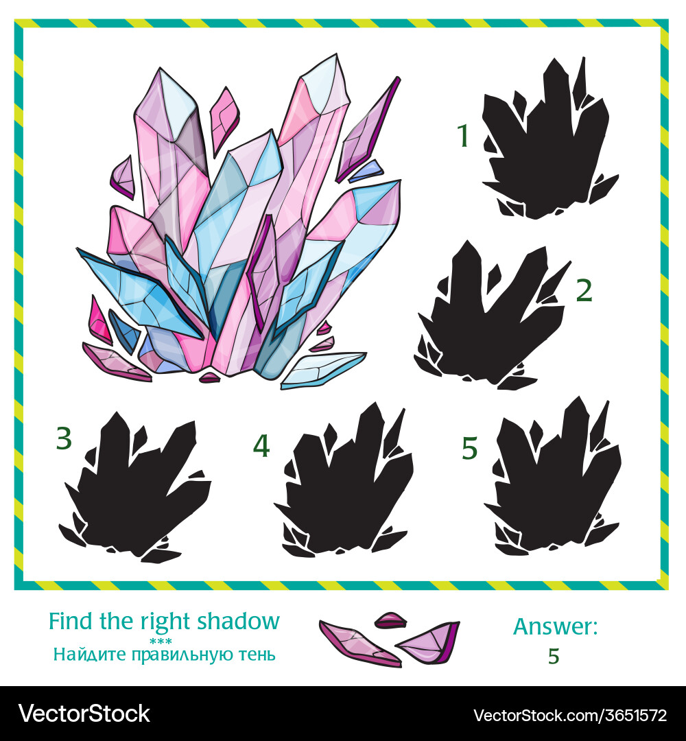 Visual puzzle - find the right shade vector image