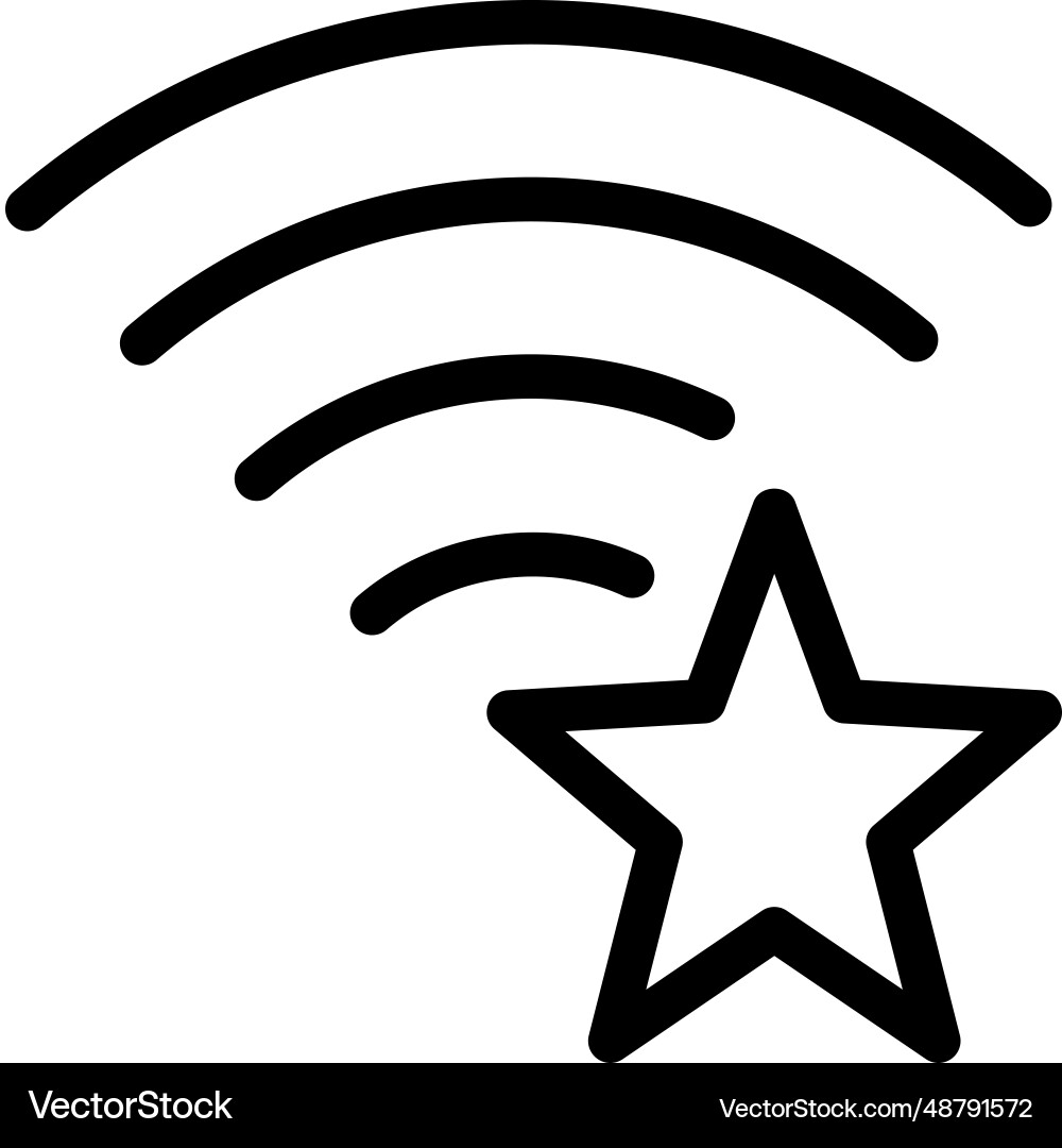 Wireless network used by multiple people vector image