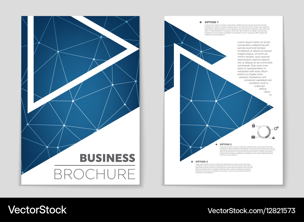 Abstract layout background set for art vector image