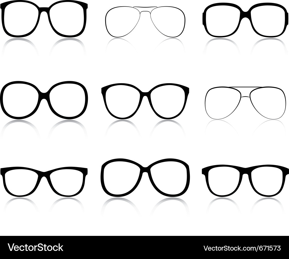 Glasses Collection vector image