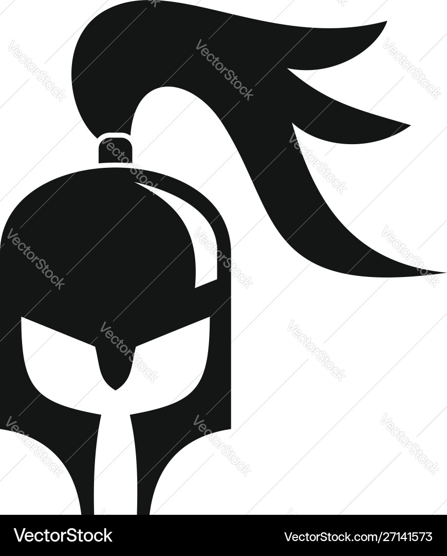 Medieval Knight Helmet Icon Vector Image