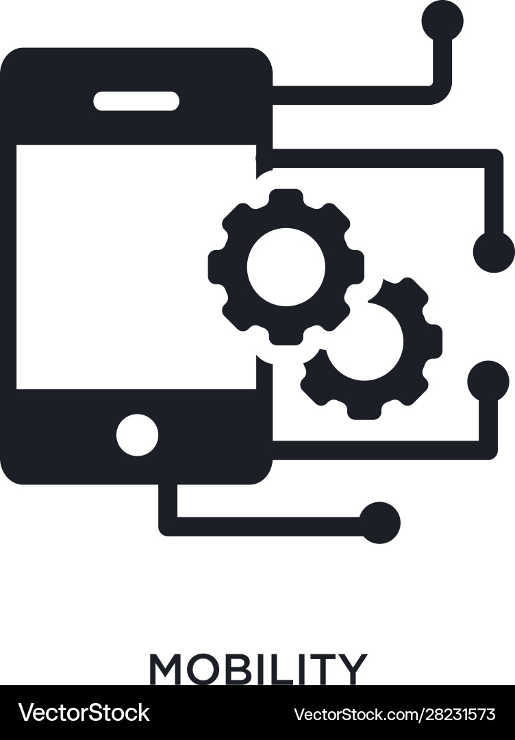 Mobility isolated icon simple element from smart vector image