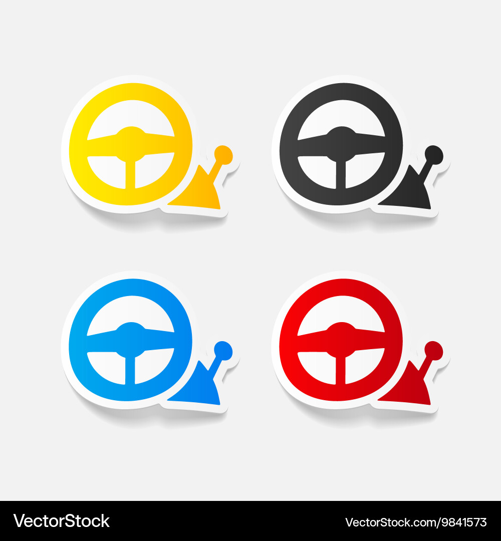 Realistic design element joystick vector image