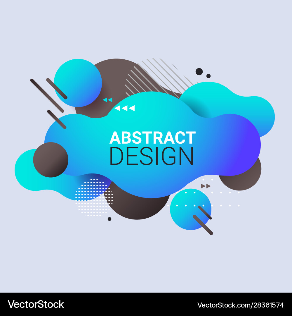 Abstract Fluid Color Form Vector Image