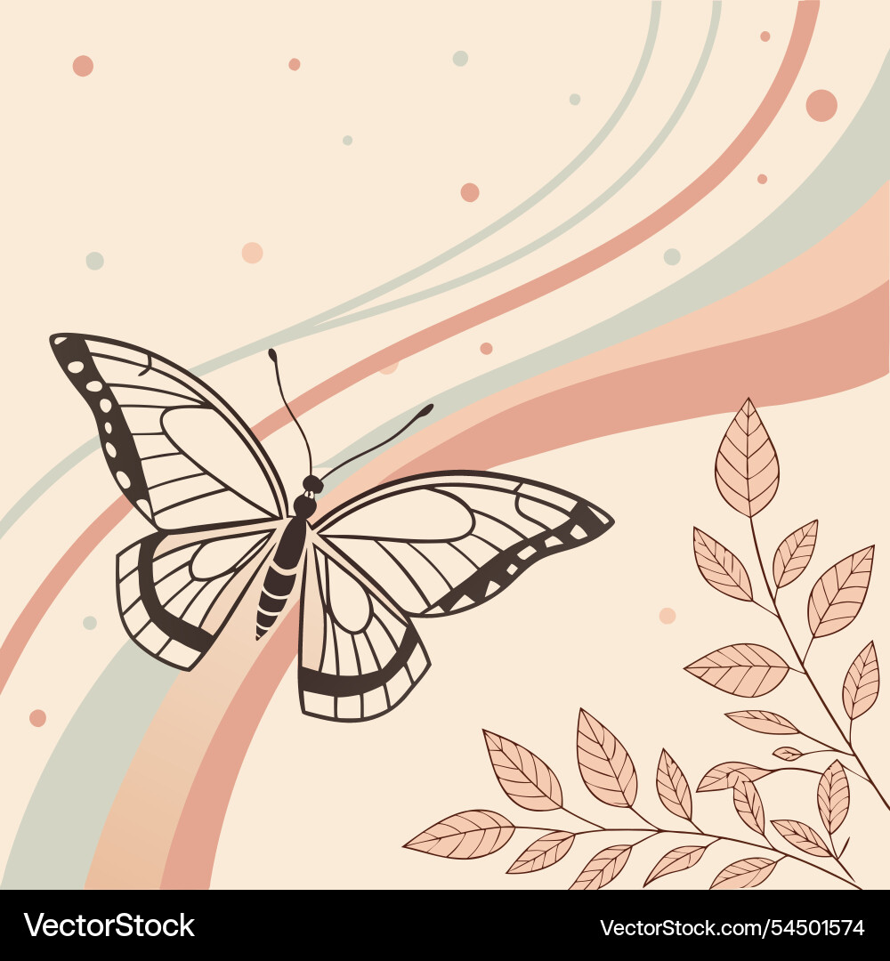 Abstract nature background with trees Vector Image