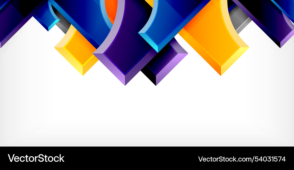 Arrow with round elements color geometric shapes Arrow with round elements color geometric shapes vector image